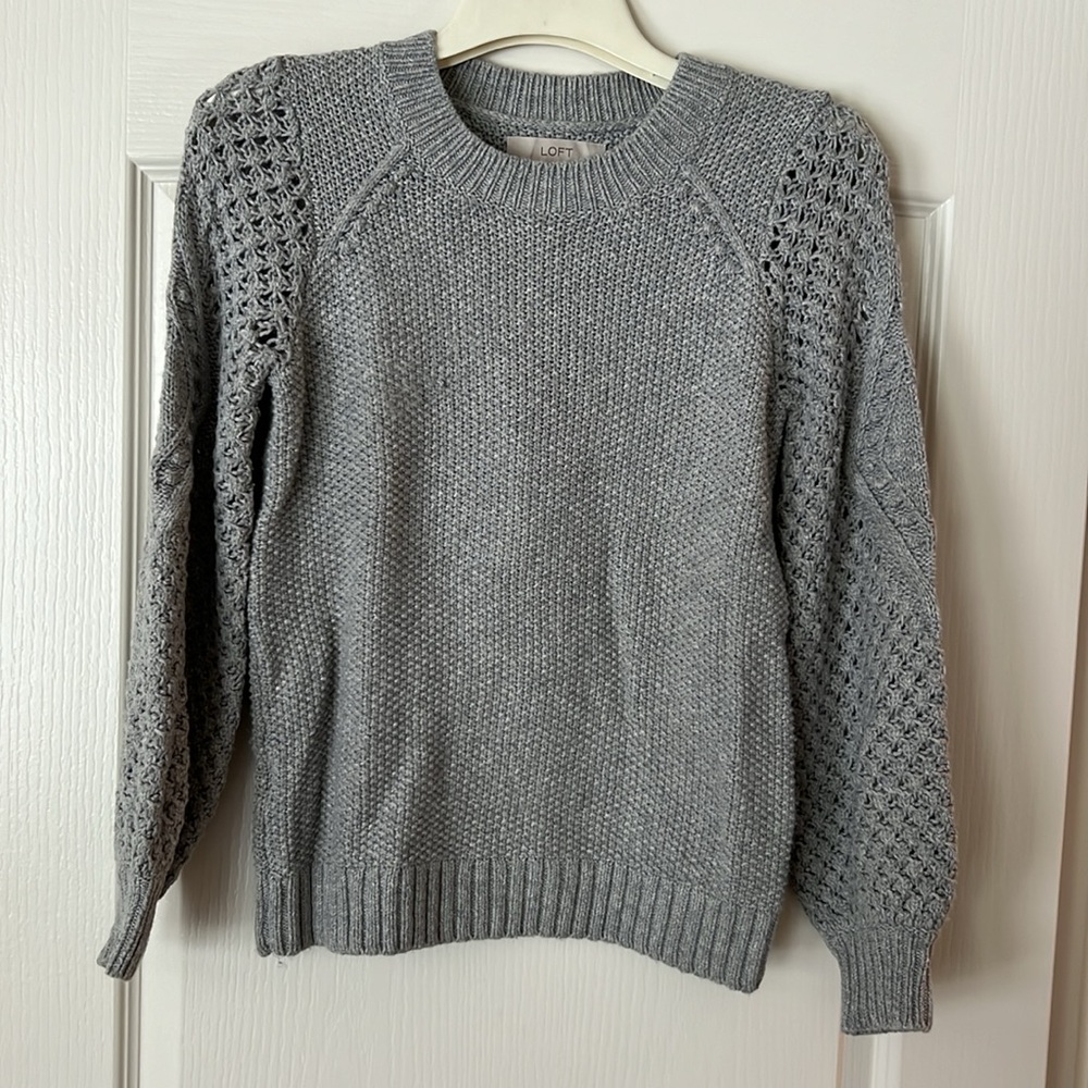 COPY - Loft marbled gray sweater in xs